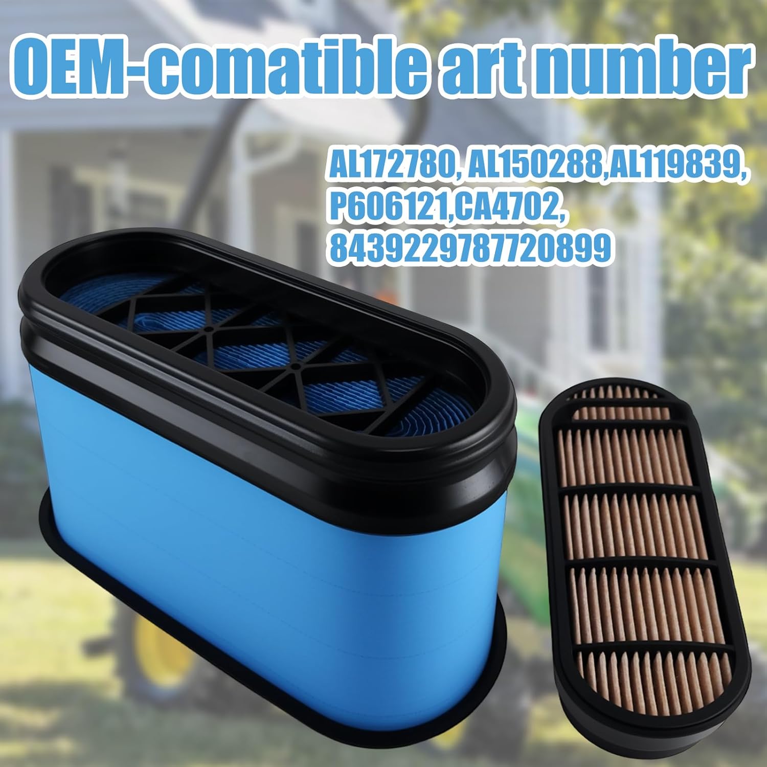 AL172780 Air Filter, suitable for 6120, 6320, 6140, 7220, 7320, 7515 other tractor models.
