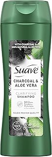 Suave Professionals Clarifying Shampoo for Oily Hair Charcoal Aloe Vera Paraben Free 12.6 oz