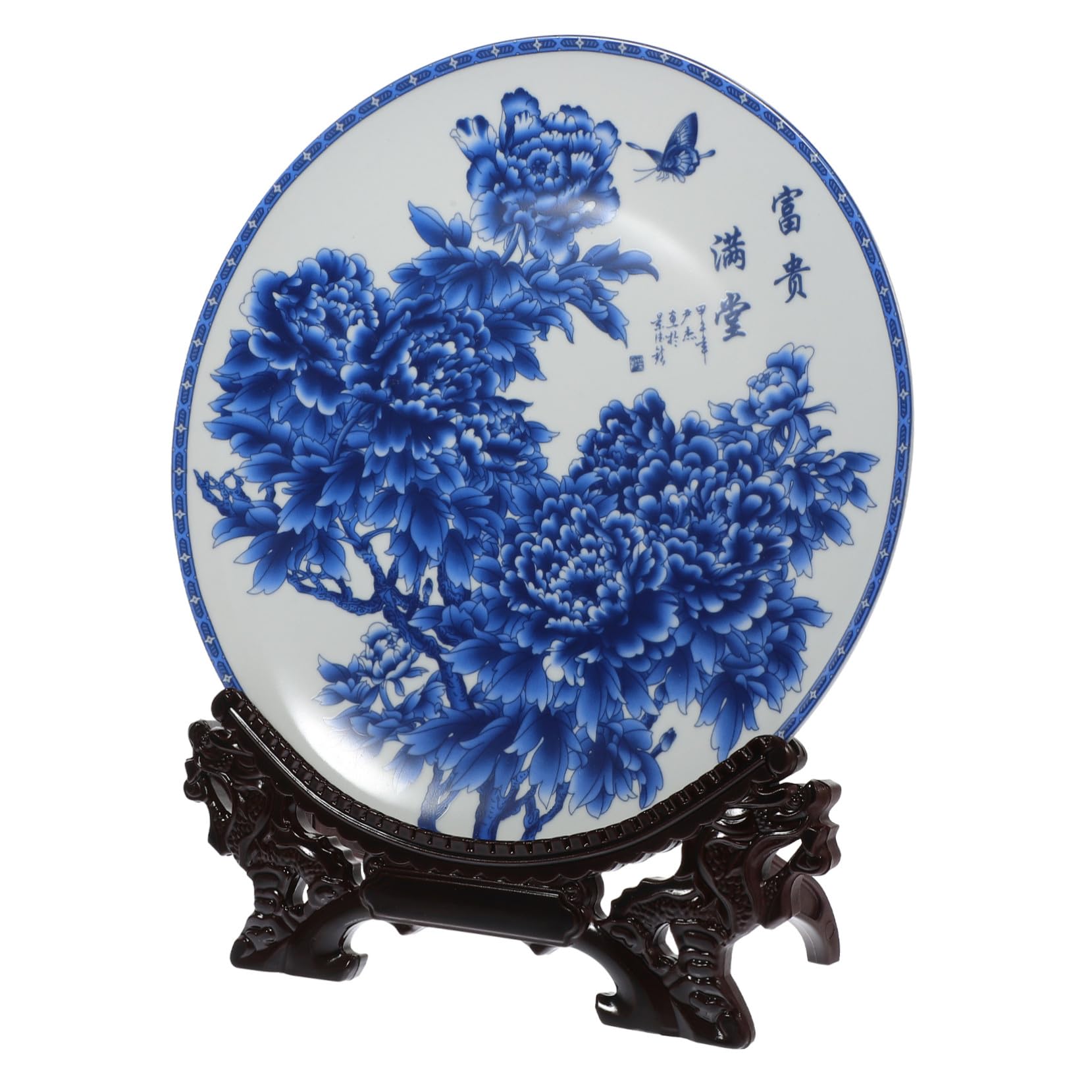 Platos decorativos de cerámica azul para regalar en bodas y hogar