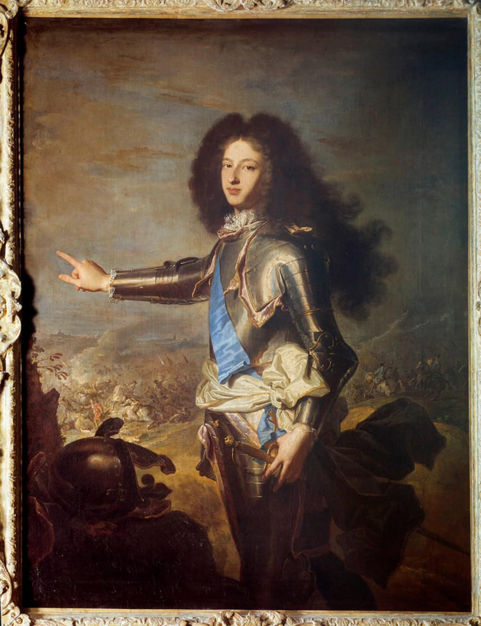 POSTERIIk Vintage Classic Picture Landscape Artwork Portrait of Louis of France of Burgundy Father of Louis Xv by Hyacinthe Rigaud Portrait Canvas Painting for Office Home Decor 60x90cm