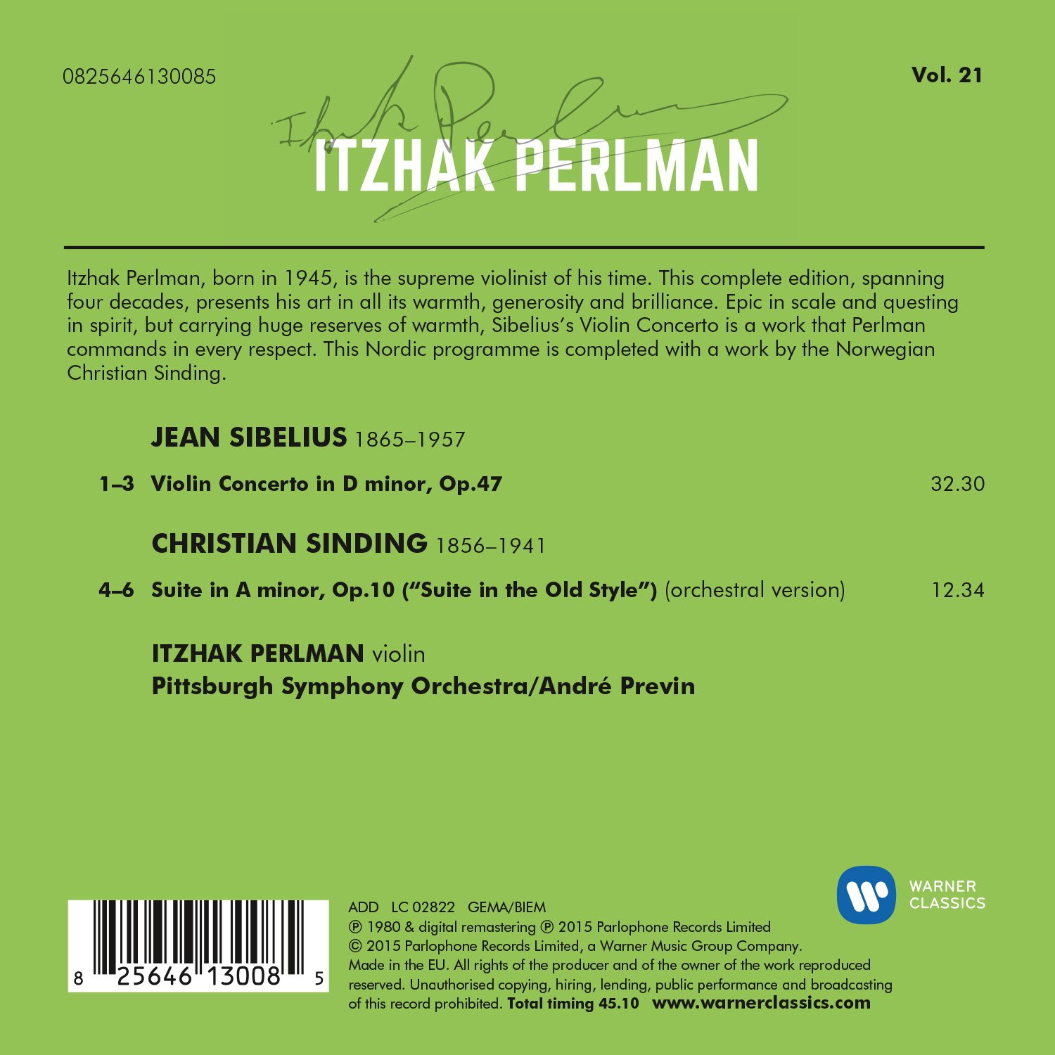 Violinkonzert,Suite Op.10