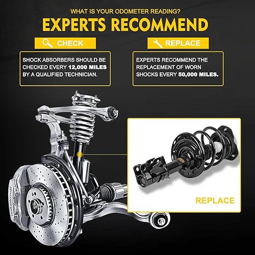 Miniatura 5 de OREDY 2 puntales delanteros completos con resortes helicoidales de repuesto para Toyota Camry Solara Lexus ES330-172205 172206 2004 2005