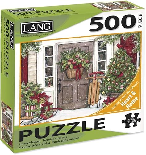 Miniatura 3 de Lang - Rompecabezas de 500 piezas -Puerta de vacaciones, obra de arte de Susan Winget - Acabado de lino - 24Ó x 18Ó Completado