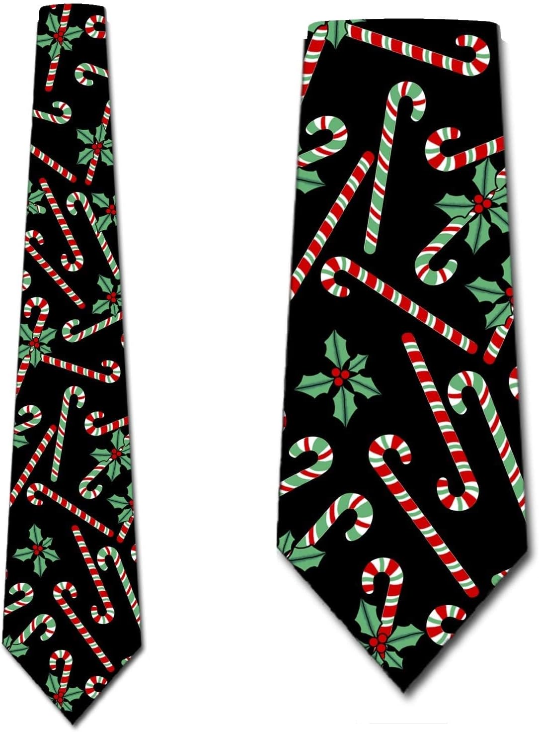 Three Rooker Christmas Ties Mens Candy Cane Tie Mens Neckties
