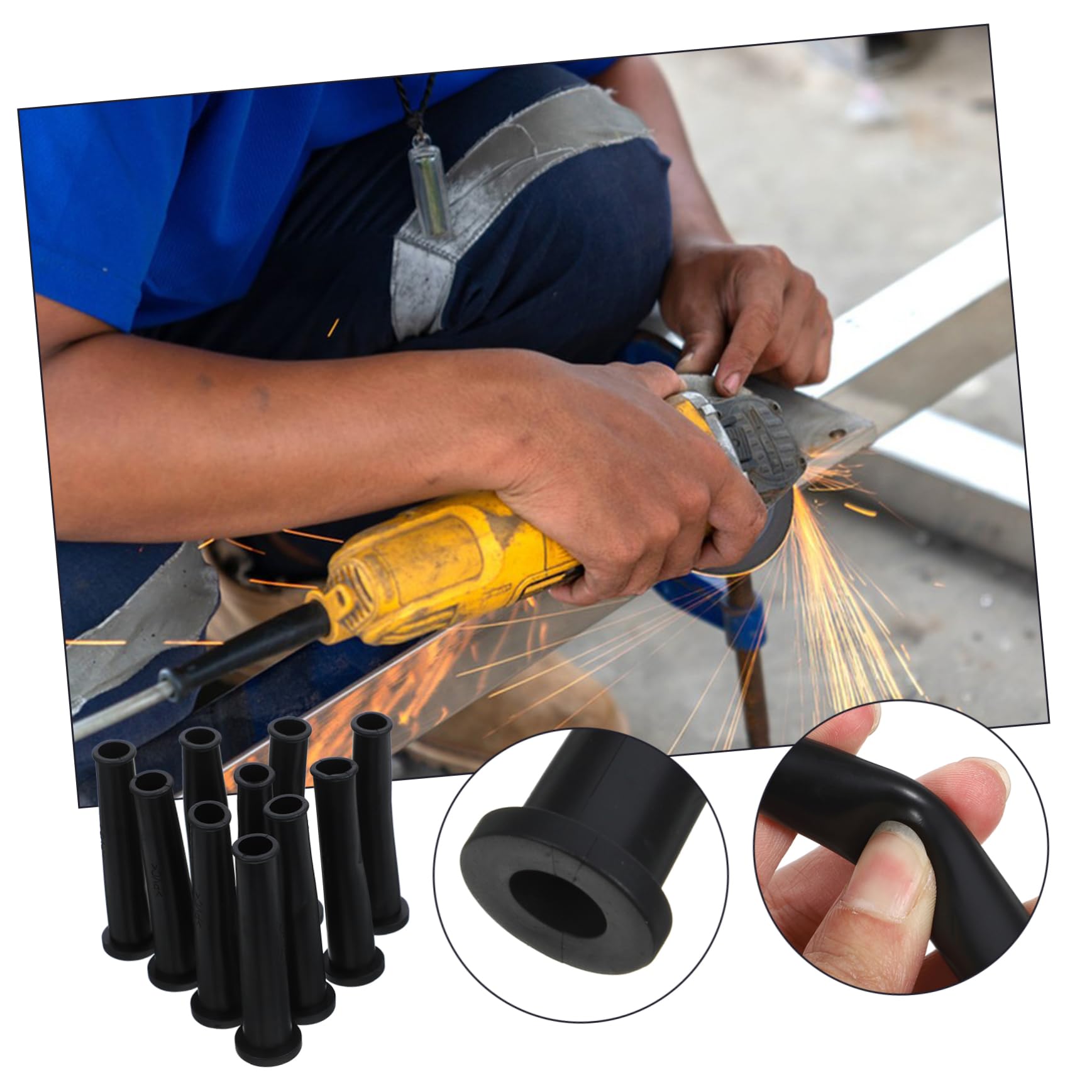 HOMSFOU 100piezas Manguitos De Gestión De Cables De De Cables para Herramientas Eléctricas para TV Computadora