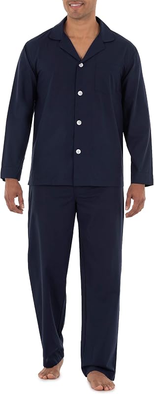 Fruit of the Loom Pijama Masculino com Camisa de Manga Longa e Calça
