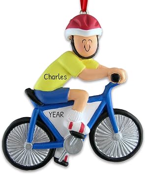 Personalized Bicycle Ornament 2026 - Dirt Track Racing Ornament Mountain Bike Christmas Cyclist Dirt Bike Christmas Vehicle Decorations Ornaments for Tree