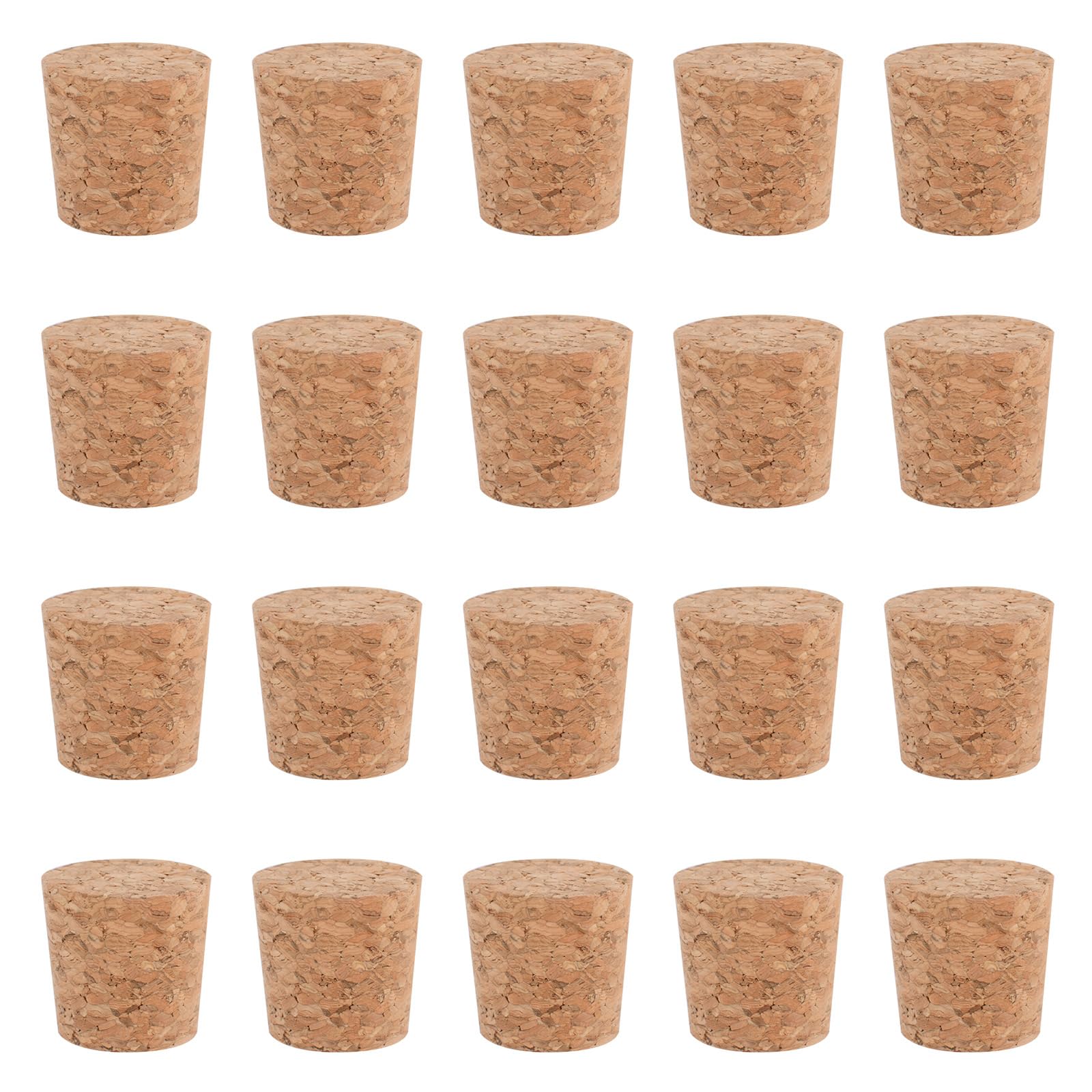 INCREWAY 40PCS Wooden Cork Stopper, Conical Wine Bottle Stopper, Replacement Corks, Natural Cork for Beer Bottles, Glass Bottle Jars Sealer