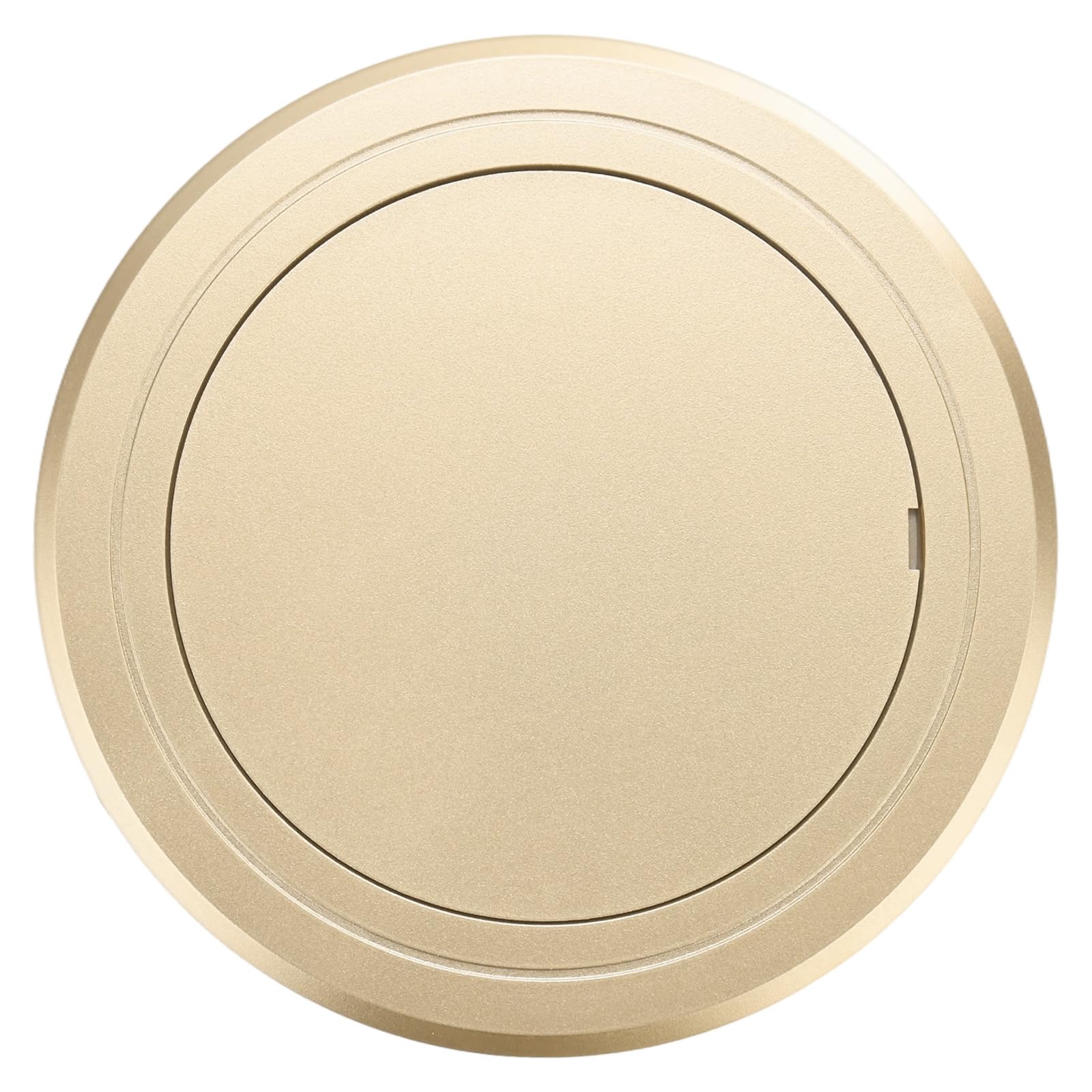 M METERXITY Panneau D'accès 1 Pièce Pour Cloison Sèche, Rond 5x5 Pouces PVC Autocollant Couvercle Murale Porte Pour Câblage/Plafond, Panneau Mural Amovible Plomberie [Gold Tone]