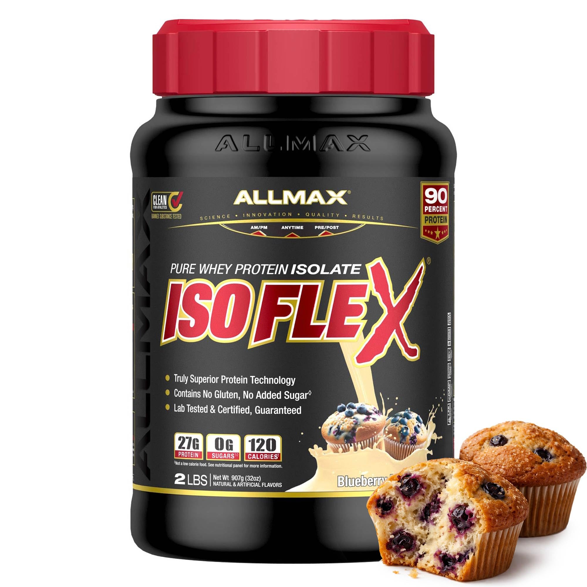 ALLMAX ISOFLEX Whey Protein Isolate Banana 2 lb product thumbnail 2