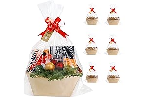 KEVTVEK Bigger Baskets for Gifts Empty, Pack of 6