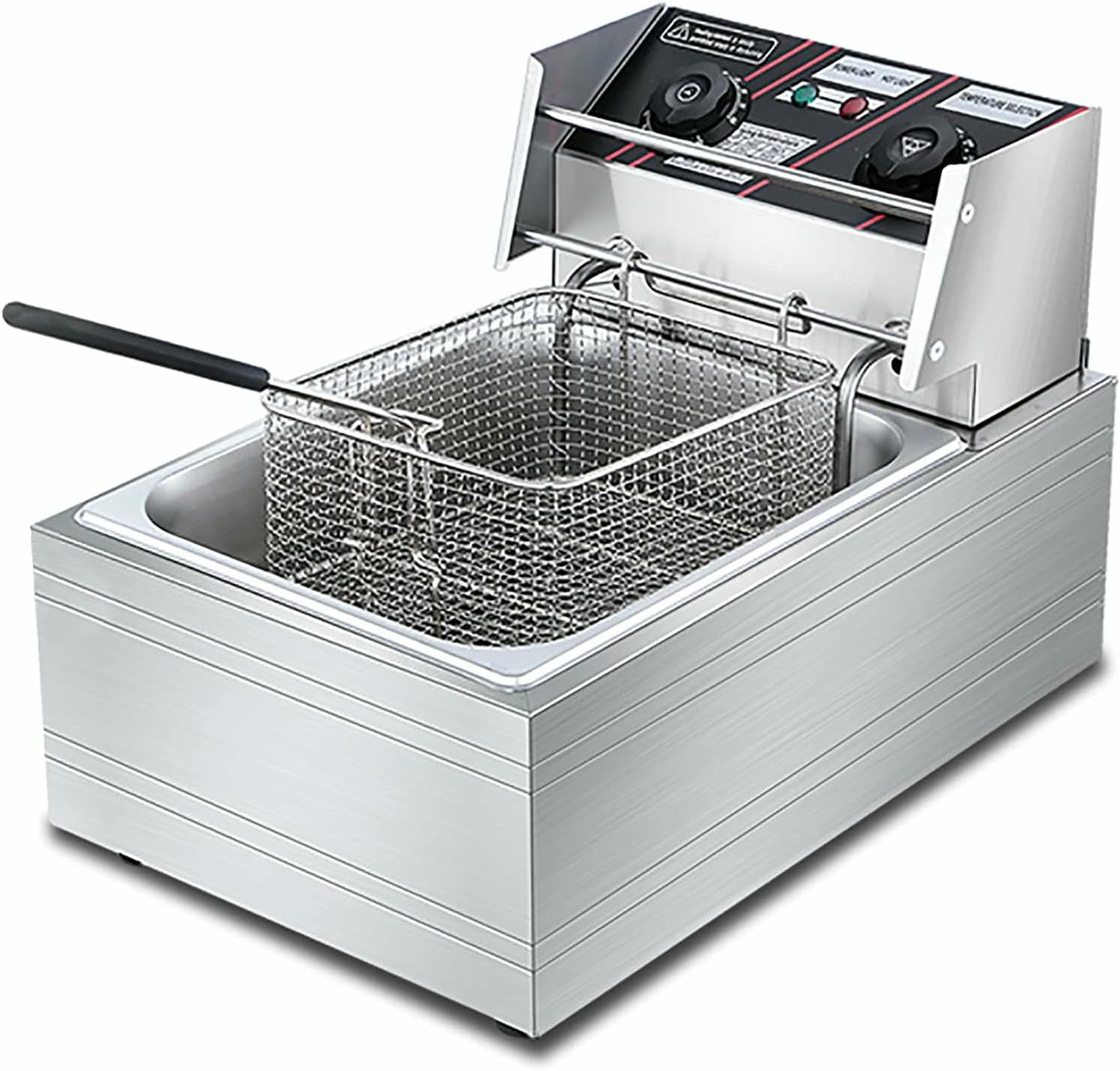 Friteuse électrique en acier inoxydable épais haute durabilité