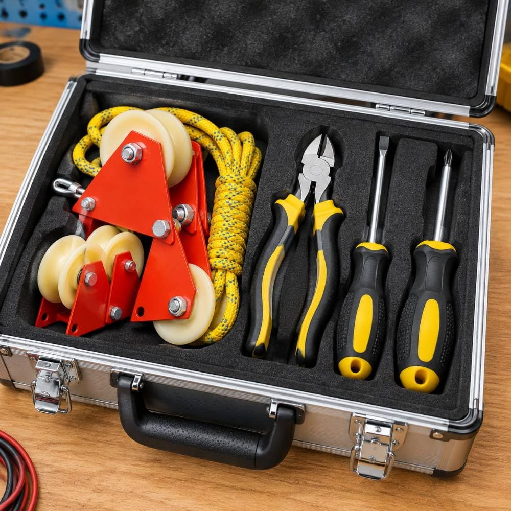 Polea de reenvío para construcción, guía de Cables con protección