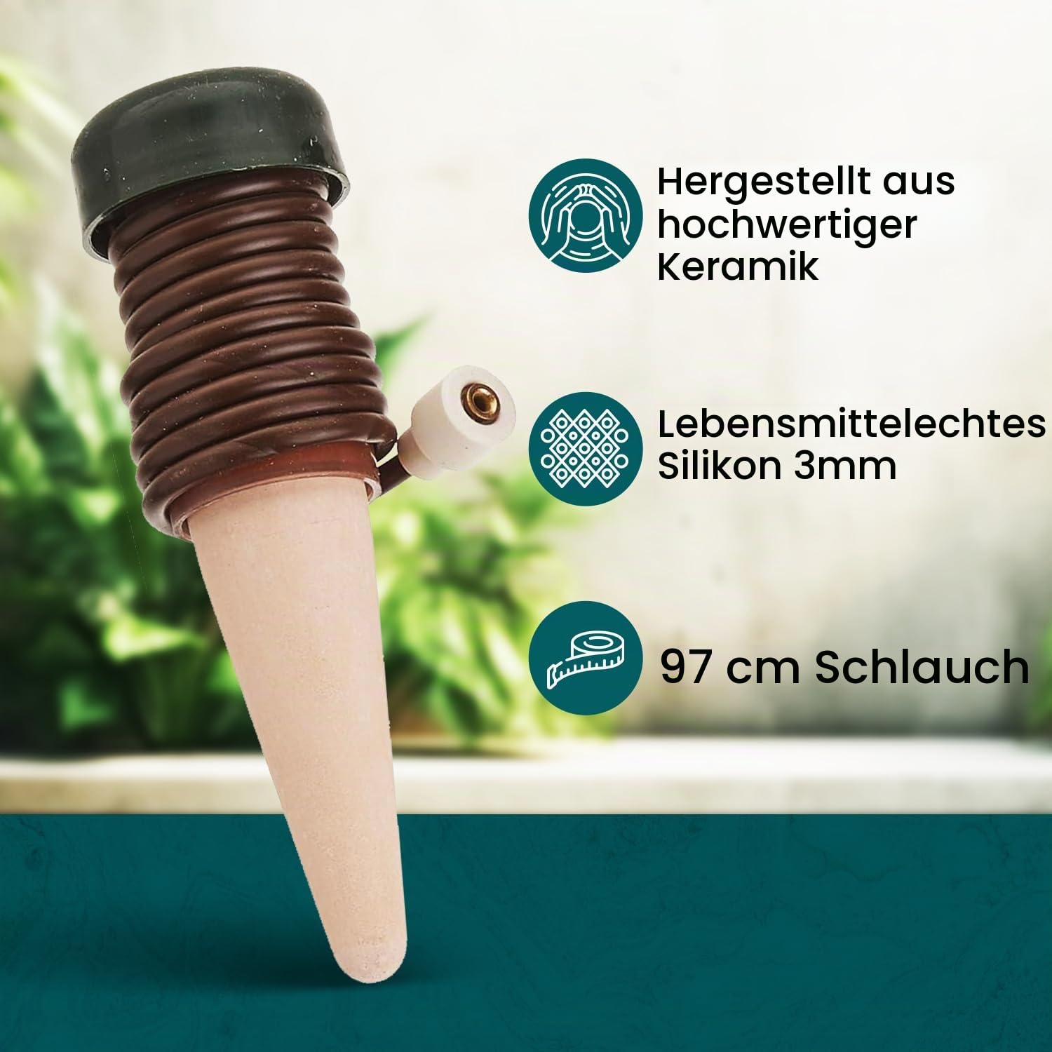 Blumat 125-00 Bewässerung für Pflanzen, Pflanzenbewässerung Wasserspender (6 Stück)