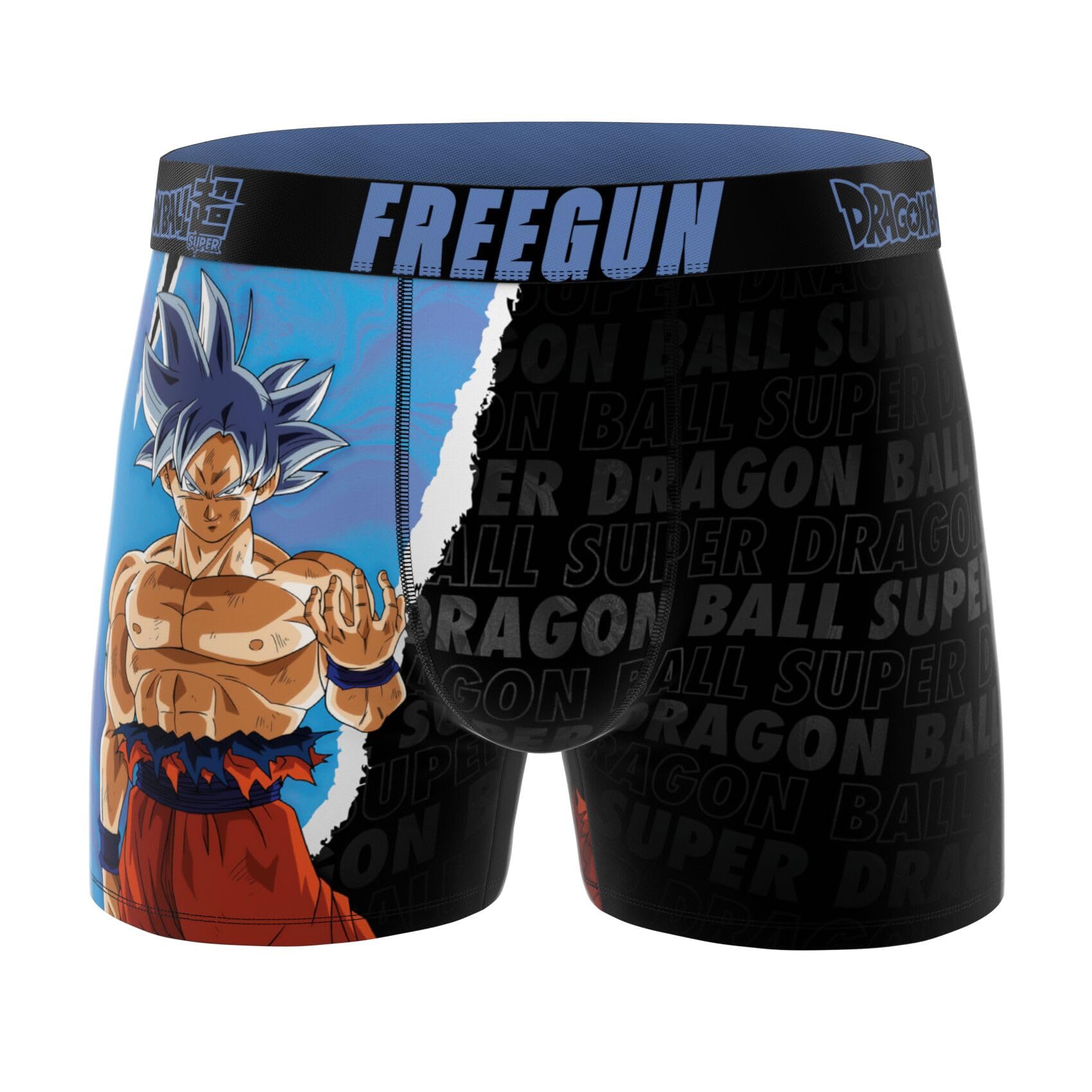 FREEGUN Boxer Enfant Dragon Ball Super, Caleçon Garçon, Vegeta, Sangoku, Maintien Anti-Glisse et Agréable (Lot de 4)