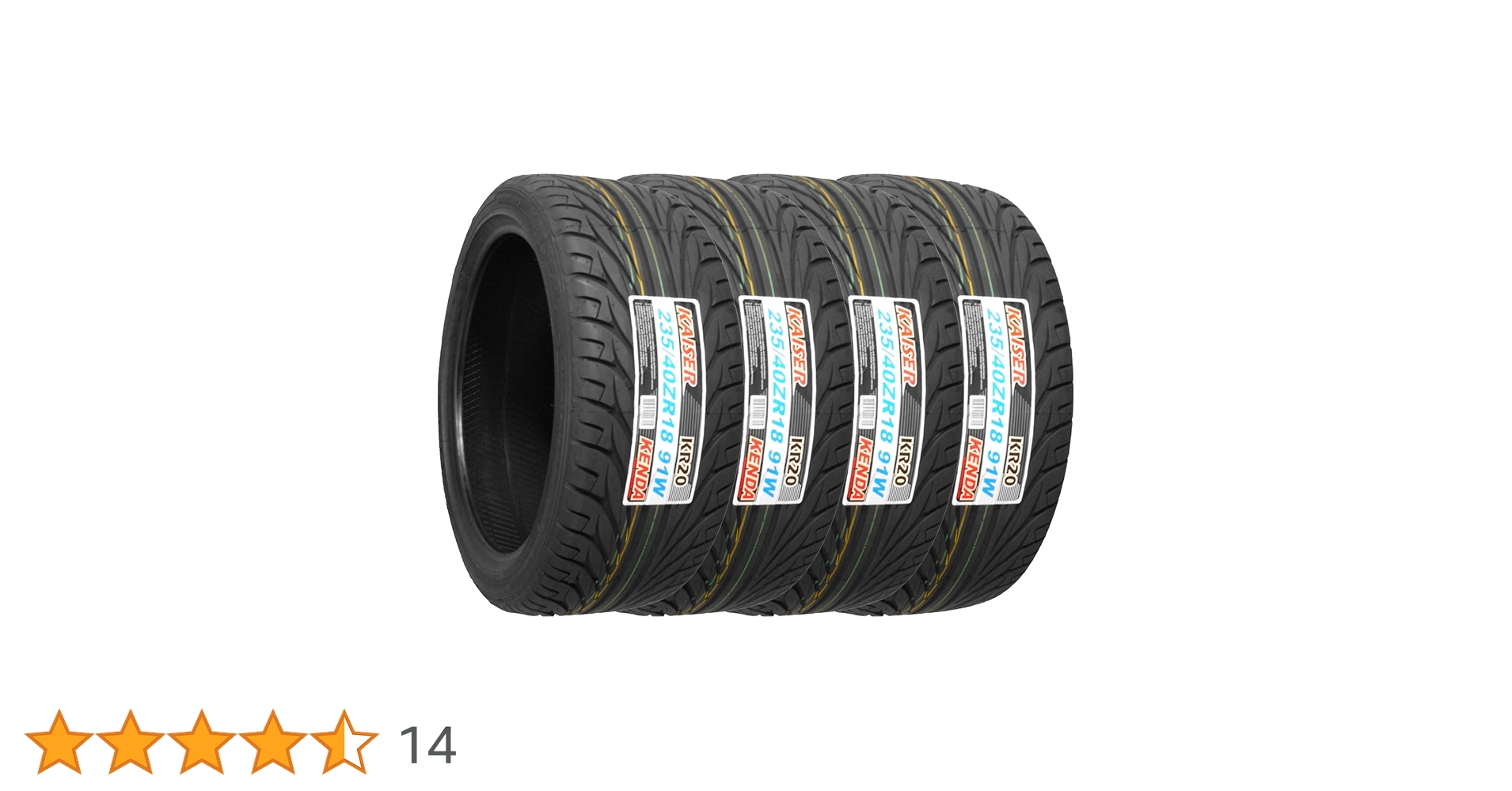 Amazon.co.jp: ケンダ(KENDA) サマータイヤ KAISER KR20 235/40R18 91W