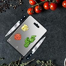 Stainless Steel Chopping Board 32 * 21 for Kitchen | Cutting Board with Knife