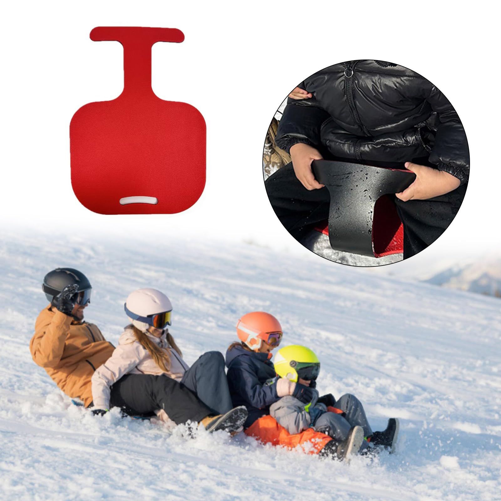 Snow Board Disc Skiboard Snowboard Sleds for Children Winter Ski Toy Snow Sleds Board Kid Snow Sleds Board with Handle