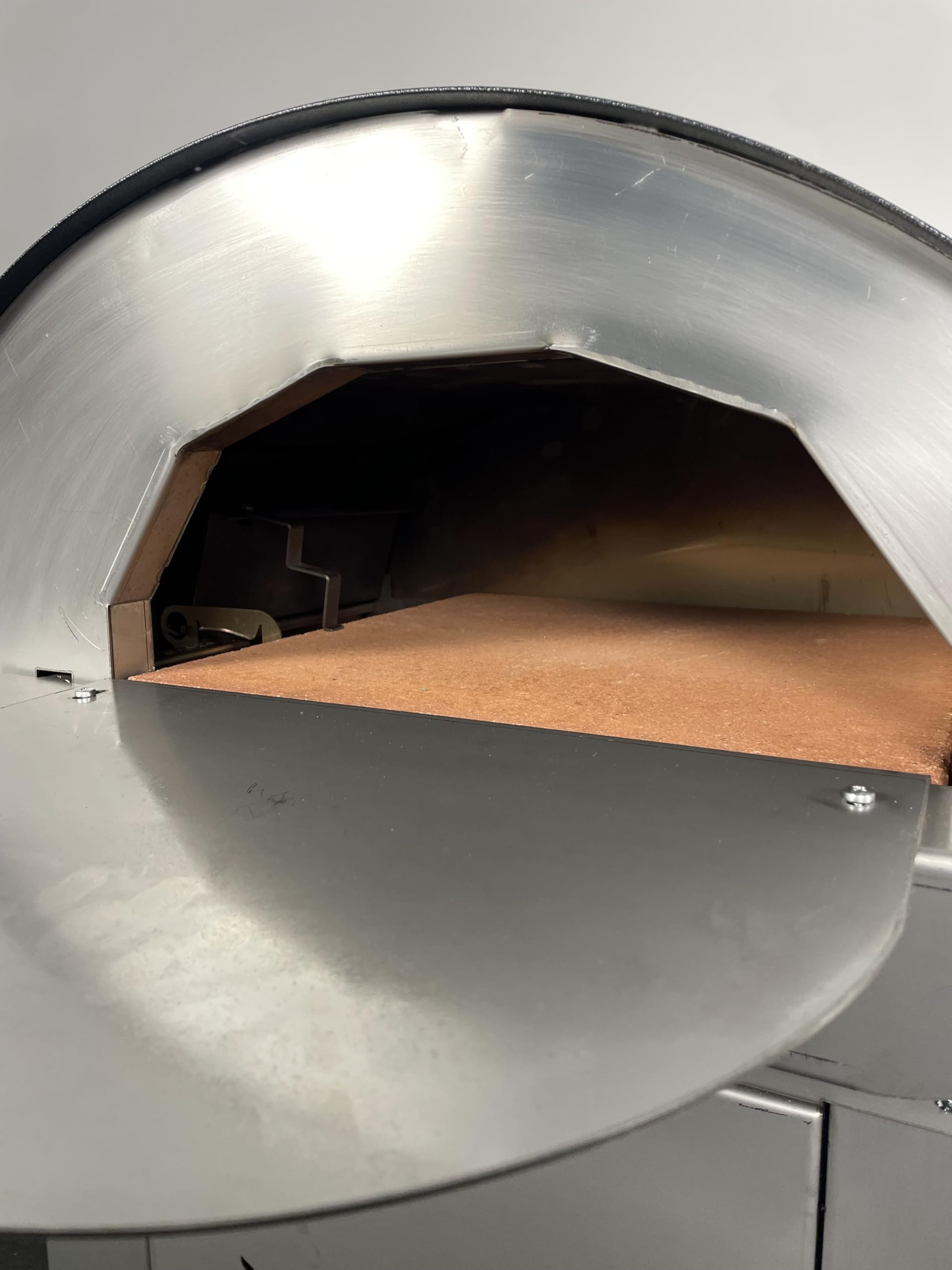 Forno pizza ibrido gas e/o legna da esterno Alfonsino – Forno pizza in acciaio inox AISI 304 con biscotto refrattario 40x40 cm, 500°C, cottura diretta a fiamma viva, Personalizzabile, con carrello