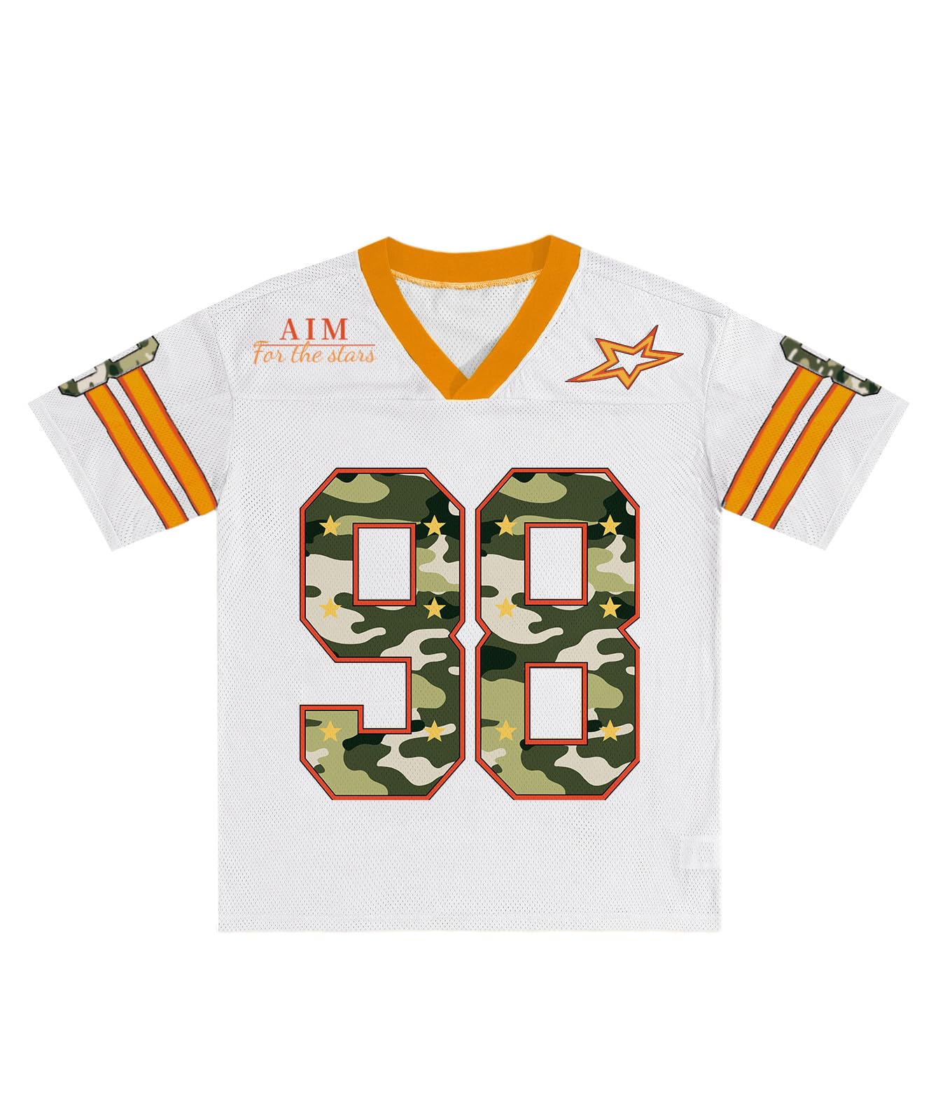 Mens Jersey Oversized Graphic Tees Print Casual V Neck Tshirts Streetwear Summer Top