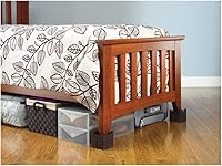 Vista 2 de Whitmor 6511-3349-BLK Elevadores de cama, 4 unidades, negros