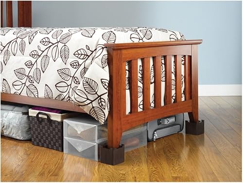 Miniatura 2 de Whitmor 6511-3349-BLK Elevadores de cama, 4 unidades, negros