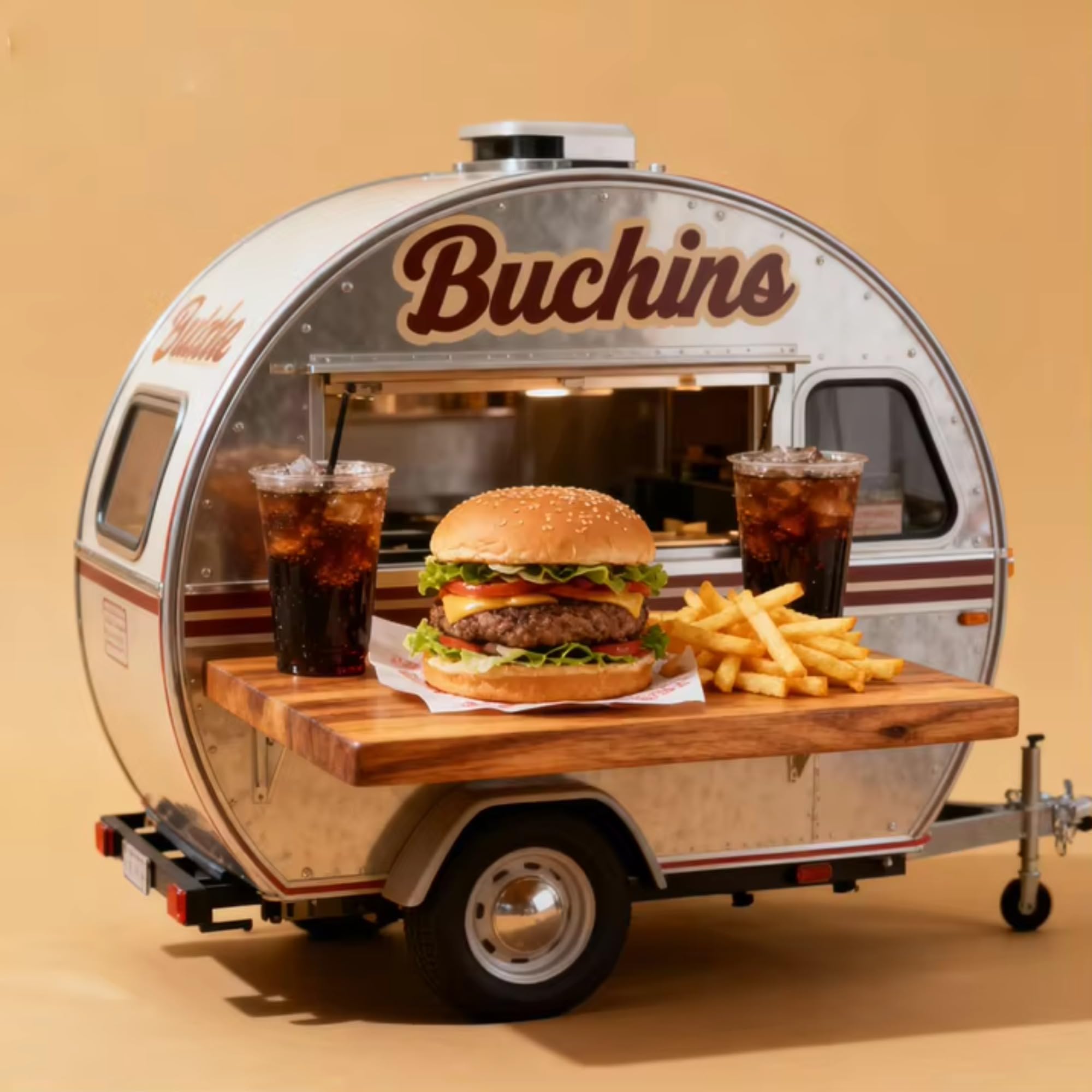 Festiwal Food Truck Przyczepa Mobilna Kuchnia Event Service Unit