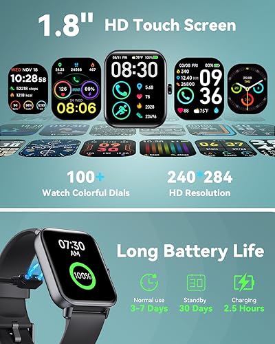 Miniatura 7 de Relojes inteligentes para mujereshombres, reloj inteligente para teléfonos Android y compatible con iPhone, Alexa integrado, relojes de fitness de