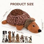LIFLIX 2 in1 Jouet interactif pour chien de hedgehog, Jouet de snuffle pour chien en peluche, Jouets d'enrichissement pour petit chien