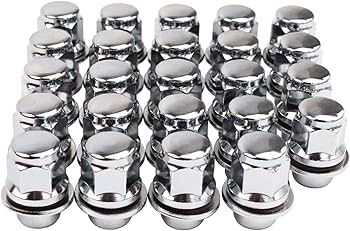 Amazon.com: 12x1.5 Lug Nuts 20 Pcs Chrome Closed End Mag
