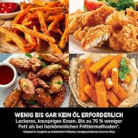 Ninja PRO Air Fryer Heißluftfritteuse, 4,7L Airfryer, Einzelkorb-Heißluftfritteuse, 4-in-1, für 1-2 Portionen, Digital, Kochen aus dem Gefrorenen, Antihaft-Schublade & Crisper Korb, Schwarz AF140EU – Ansicht 7