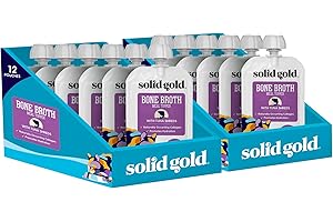 Solid Gold Bone Broth Cat Food Topper - Lickable Wet Cat Food...