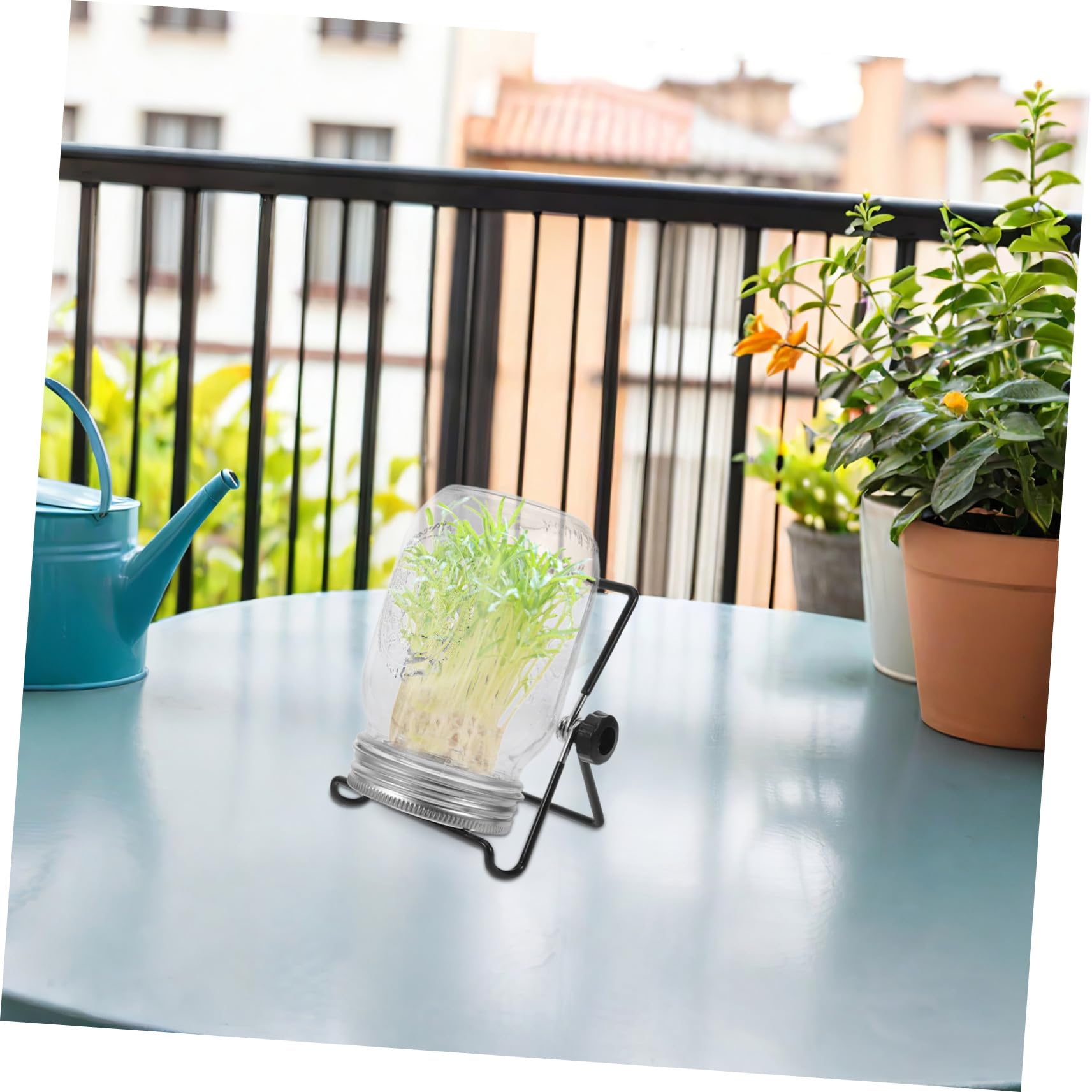 2 Juegos Kit de Germinación con Tapas y Coladores de Acero Inoxidable para Frascos Mason de Soporte para Brotes y Microverduras Casa y Fiestas