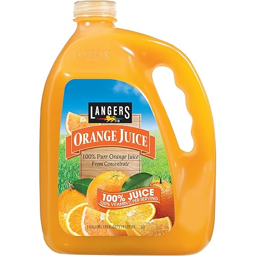 Langers 100% Orange Juice, 128 Fl Oz (Pack of 1)