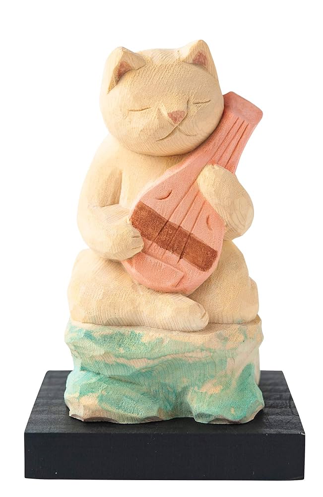 Amazon.co.jp: 猫buddha 猫福神 弁財天さま 仏屋さかい原型監修