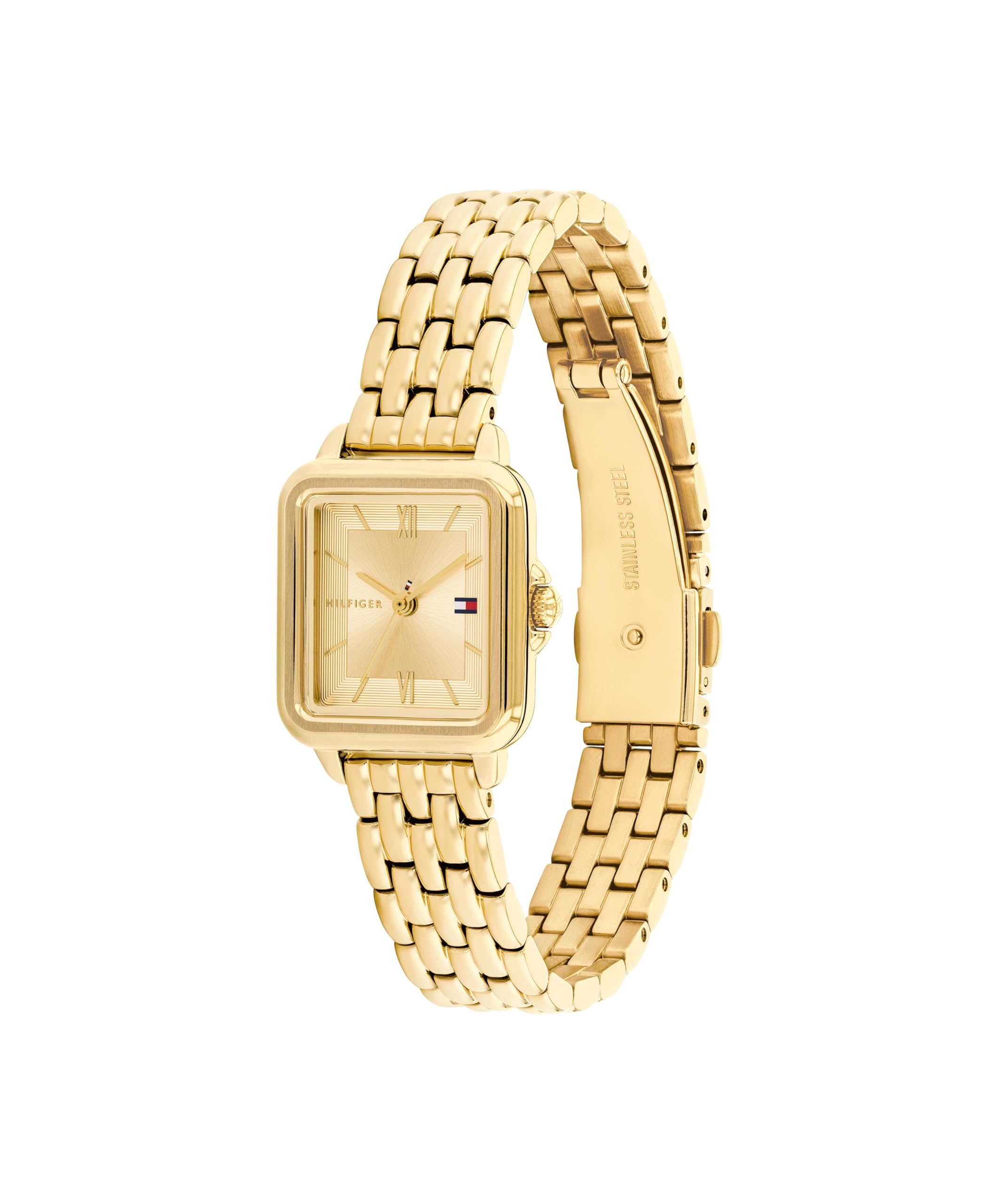 Tommy Hilfiger Uhr mit DREI-Zeiger-Quarzwerk für Damen mit Edelstahlarmband oder Lederarmband