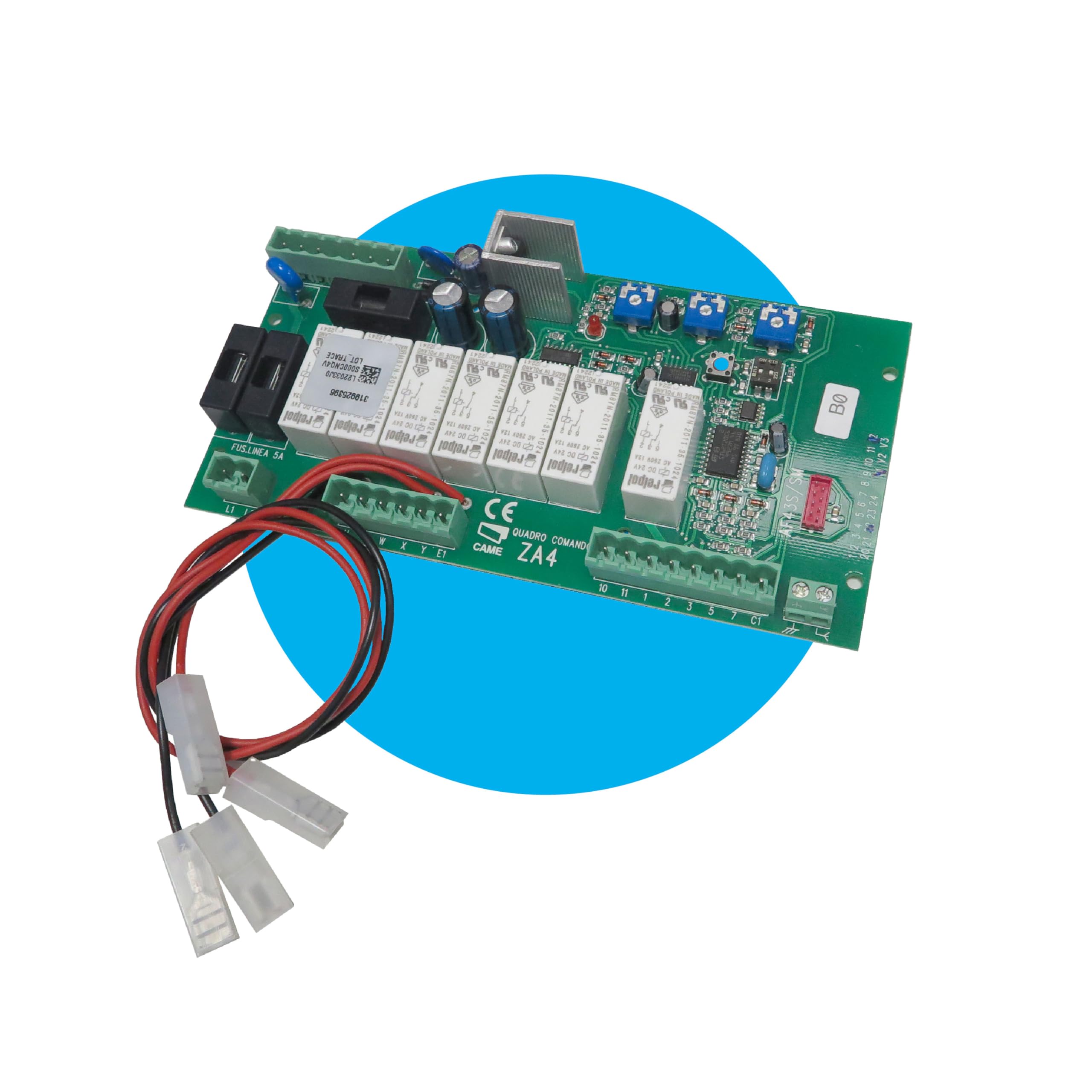 CAME Scheda elettronica di ricambio per quadro comando ZA4 per cancelli a battente a 230V