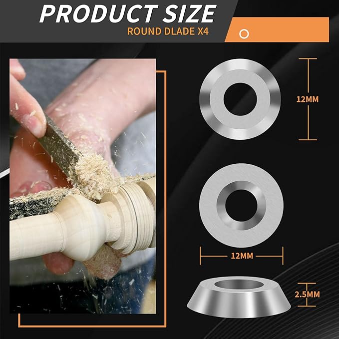 Fresas de Carburo para Torno de Madera 35 Piezas miniatura 3
