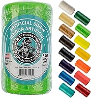 Vista 5 de Sinew 4oz 450ft Black 5ply 70lb Tendón Artificial de Prueba de 70lb para Cuentas, Costura de Cuero, Atrapasueños y Más