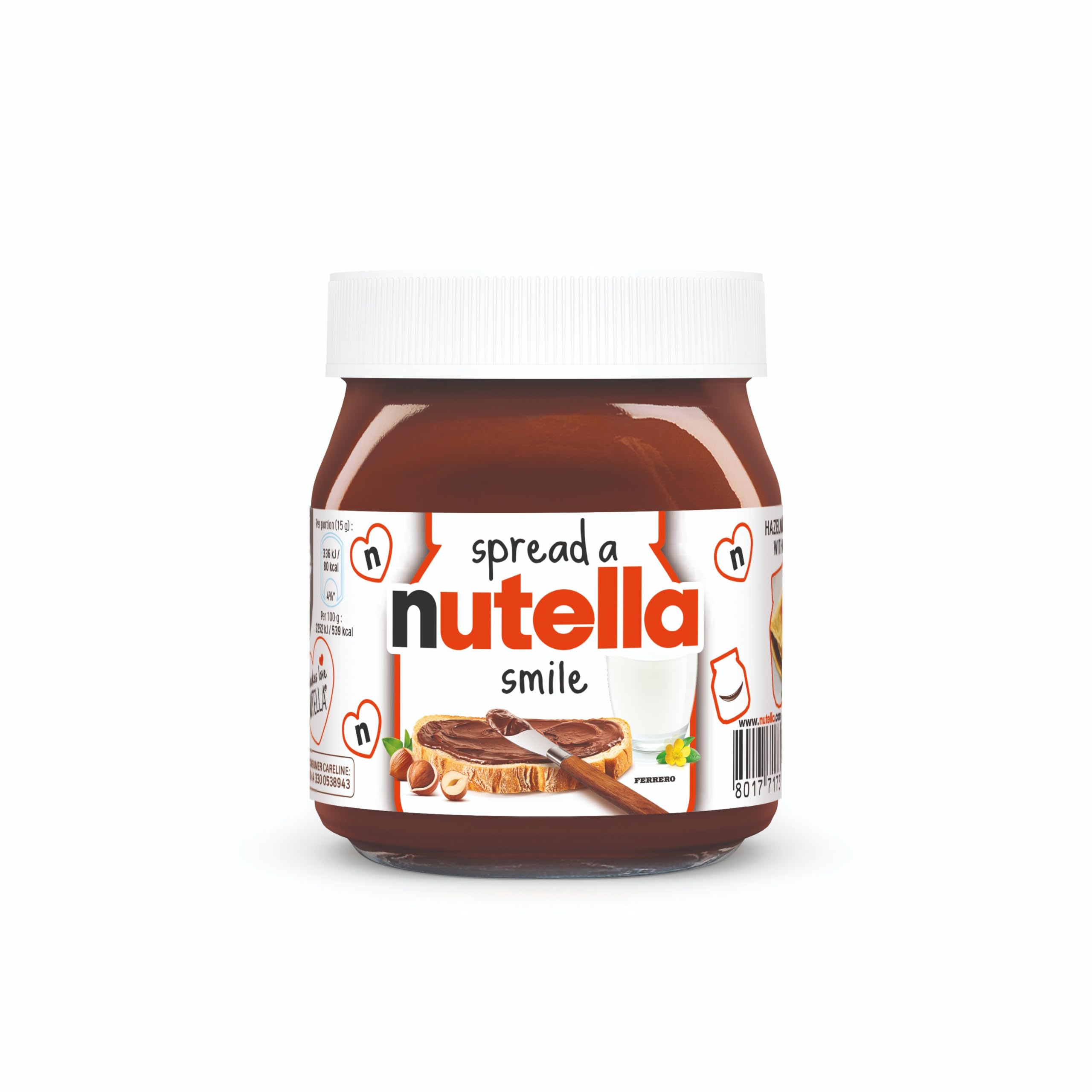 Hazelnut Chocolate Spread Jar for Pancakes, Unique Recipe for a Smooth Texture and an Unmistakable Taste, Pack of 1 x 350g