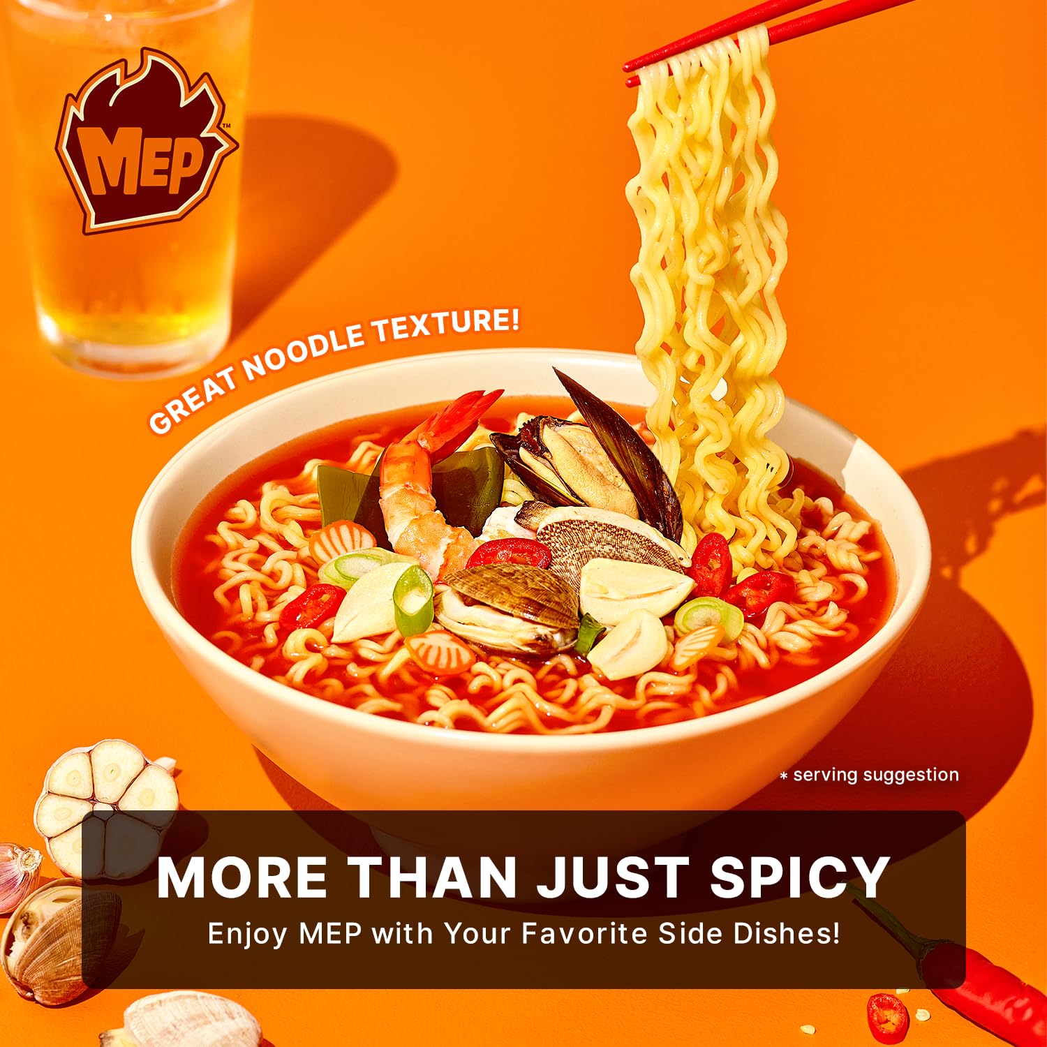 Amazon.com: Samyang MEP Garlic Clam Ramen, Spicy Korean Instant