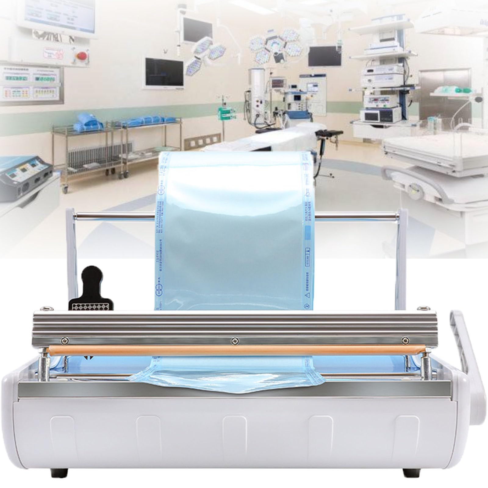 IUokLU Automatic Heat Sealer, Seale Machine, Stainless Steel Dental Sealing Machine For Package Bag Packaging