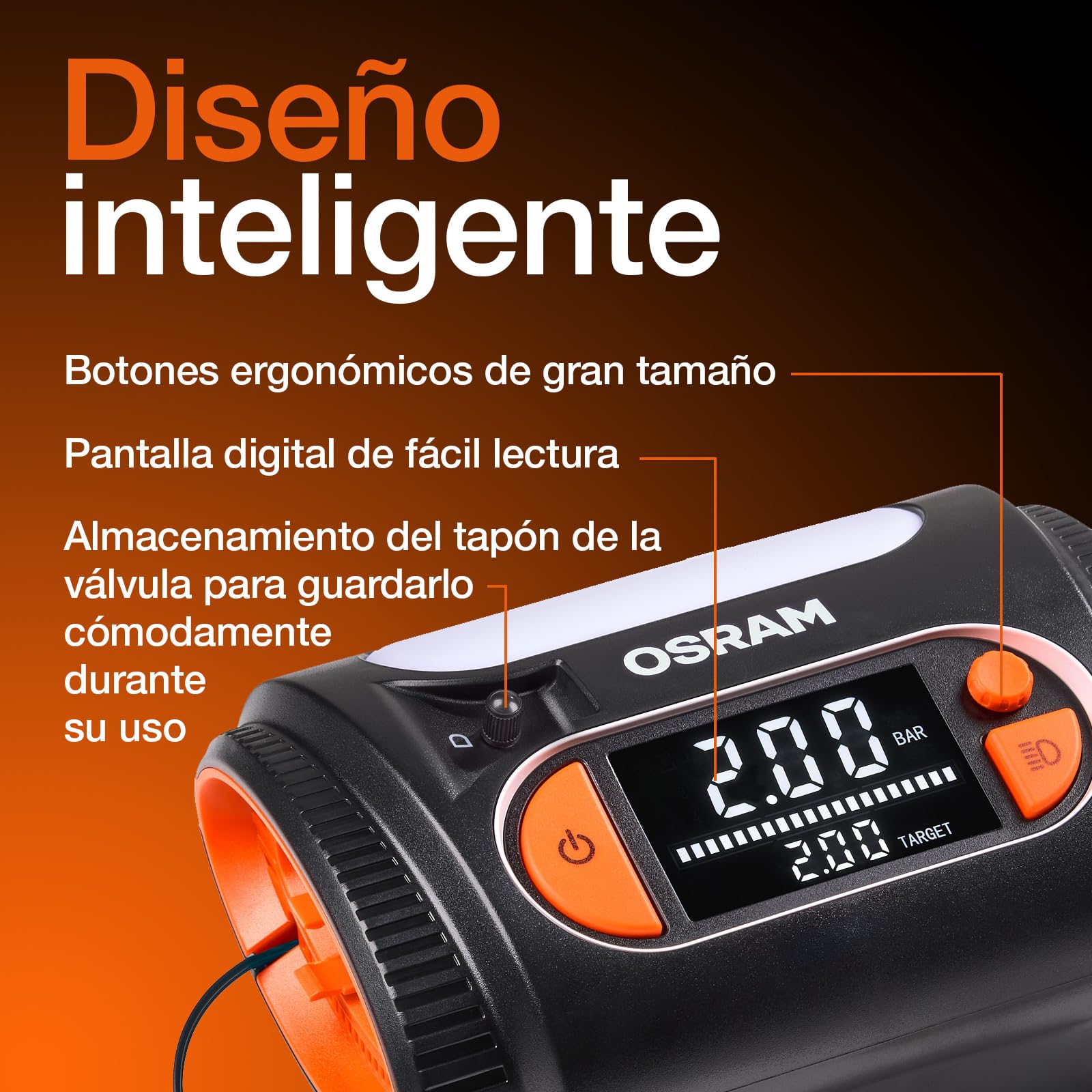 OSRAM OTI2130 Medidor de presión de neumáticos
