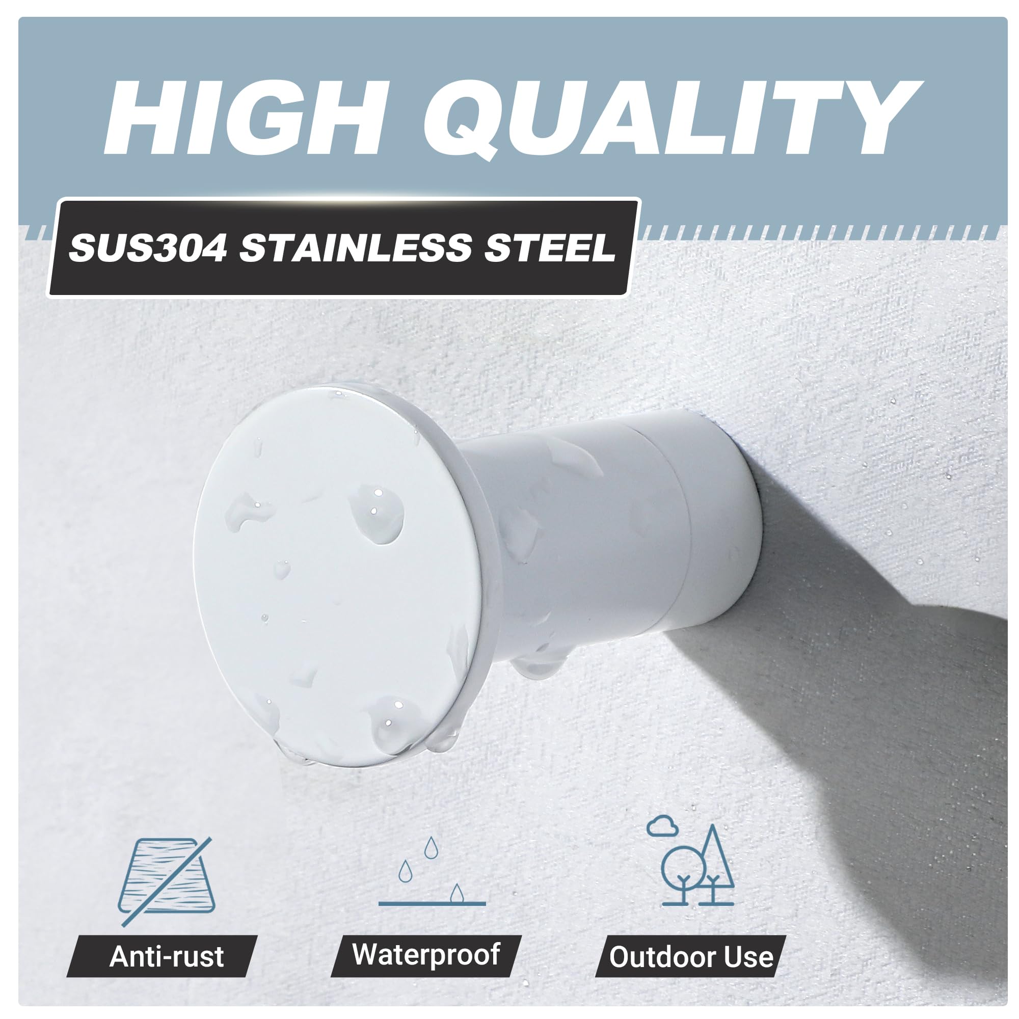 SAYAYO 4PCS Coat Hooks Screw-in Bathroom Towel Robe Hook - Image 3