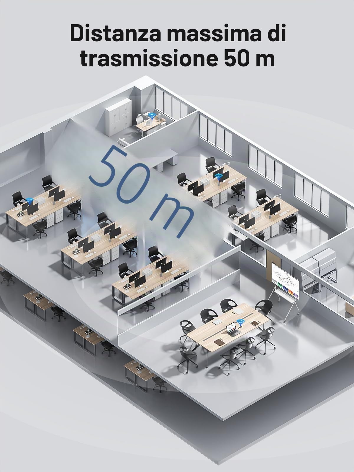 Lemorele Trasmettitore Wireless Solo TX, 50 m, 1080P@60Hz, fino a 8 TX