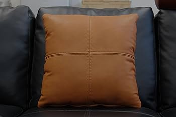 展示品　本革クッション2個セット　54ｃｍ×45ｃｍ　総革クッション Amazon.co.jp: 上質な高級本革クッション 総革クッション 45cm