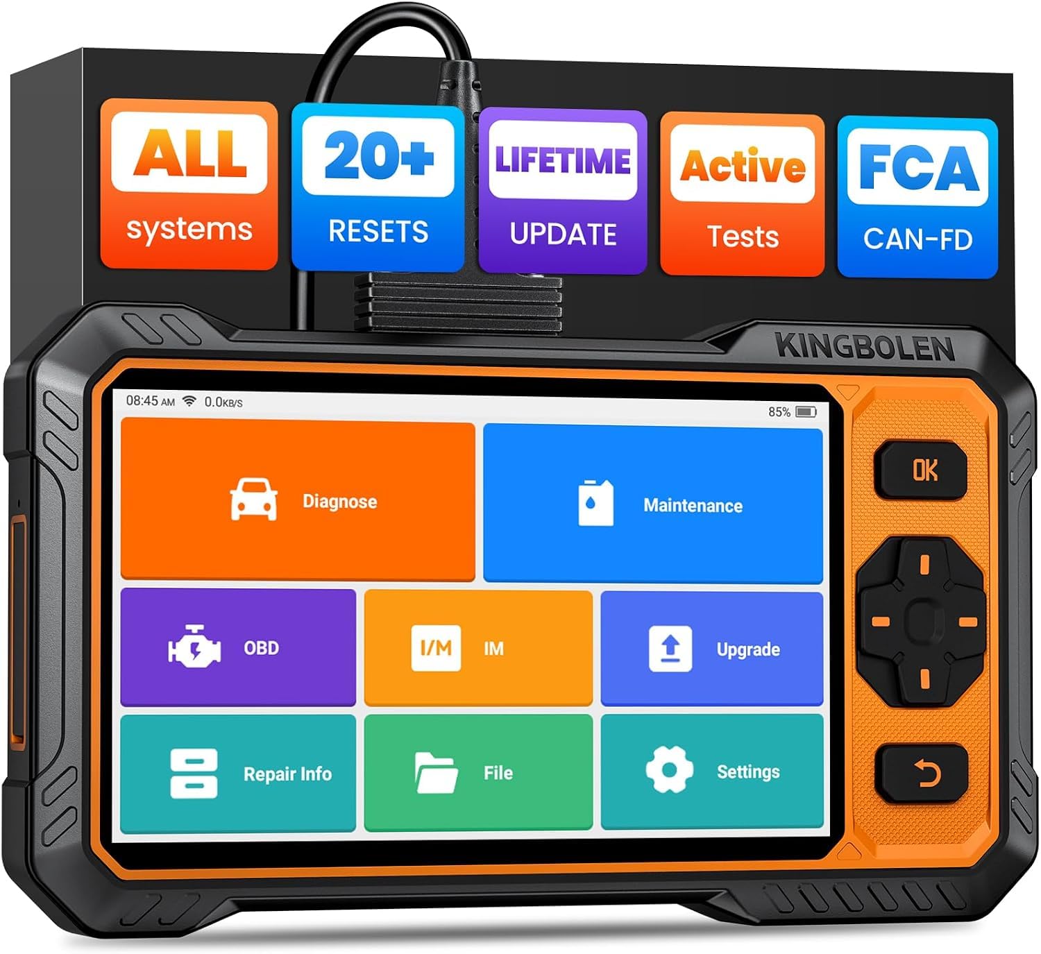 KINGBOLEN S6 PRO OBD2 Diagnosi Auto in Italiano per Sistema Completo