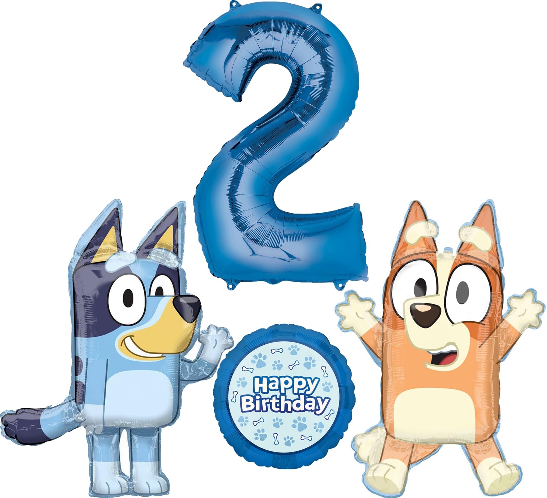 Bluey and Bingo 2nd Birthday Party Supplies Balloon Bouquet Decorations