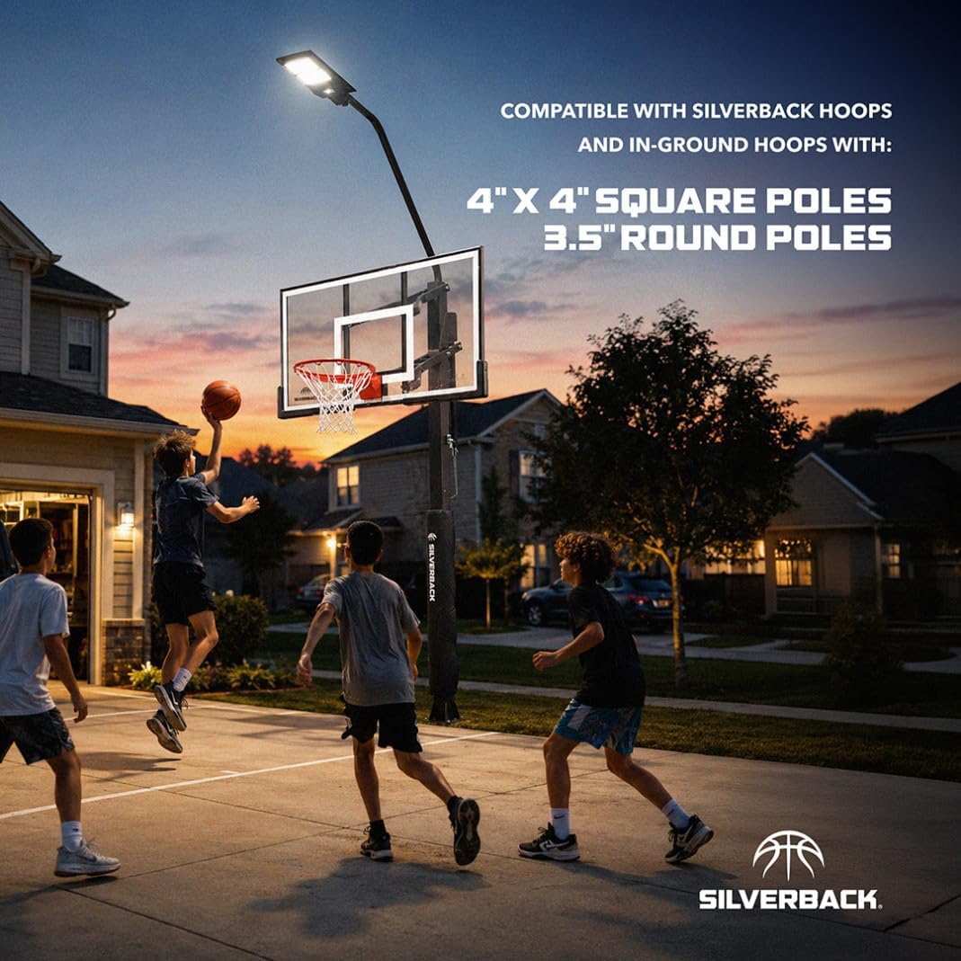 Silverback LED Basketball Hoop Light Illuminates Backboard