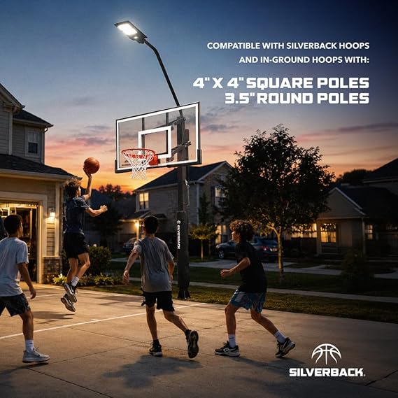 Silverback LED Basketball Hoop Light Illuminates Backboard